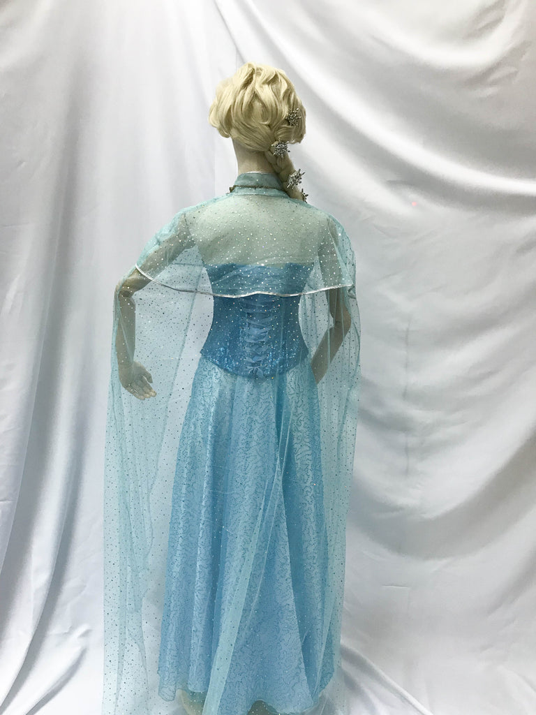XL adults Elsa Frozen Blue Bling Frozen Elsa Queen Adult Women Party Dress  Costume Elsa ptp 80-88cm (AH04), Women's Fashion, Dresses & Sets, Dresses  on Carousell